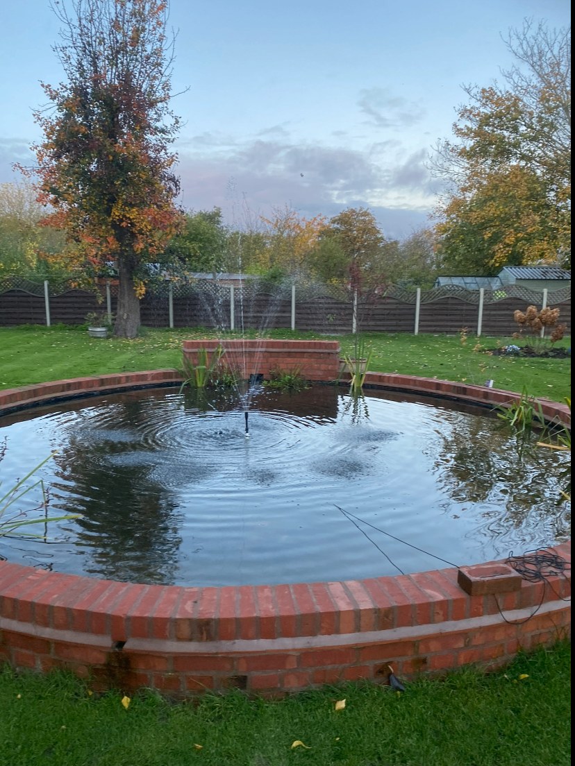 Ornamental pond — finished