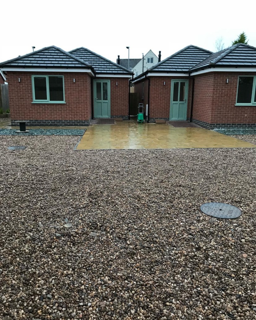Pair of new-build bungalows